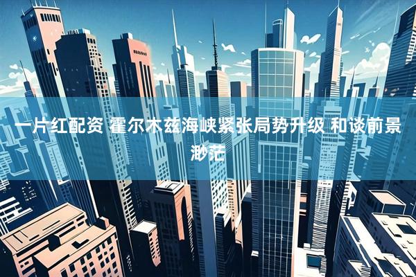 一片红配资 霍尔木兹海峡紧张局势升级 和谈前景渺茫