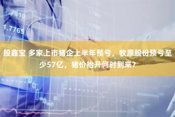 股鑫宝 多家上市猪企上半年预亏,牧原股份预亏至少57亿,猪价抬升何时到来?